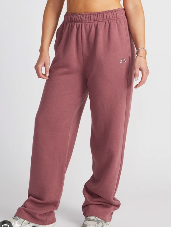 ALO Yoga Pants - Alo Yoga sweatpants pink small wild rose straight small